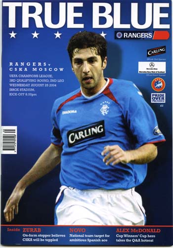 Rangers (Glasgow) FC v C.S.K.A Moscow